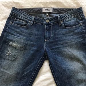 Paige Skyline Ankle Peg Jeans Size 28